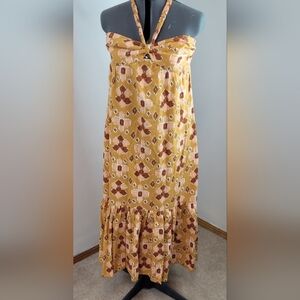 NWT Aerie braided neck halter maxi dress